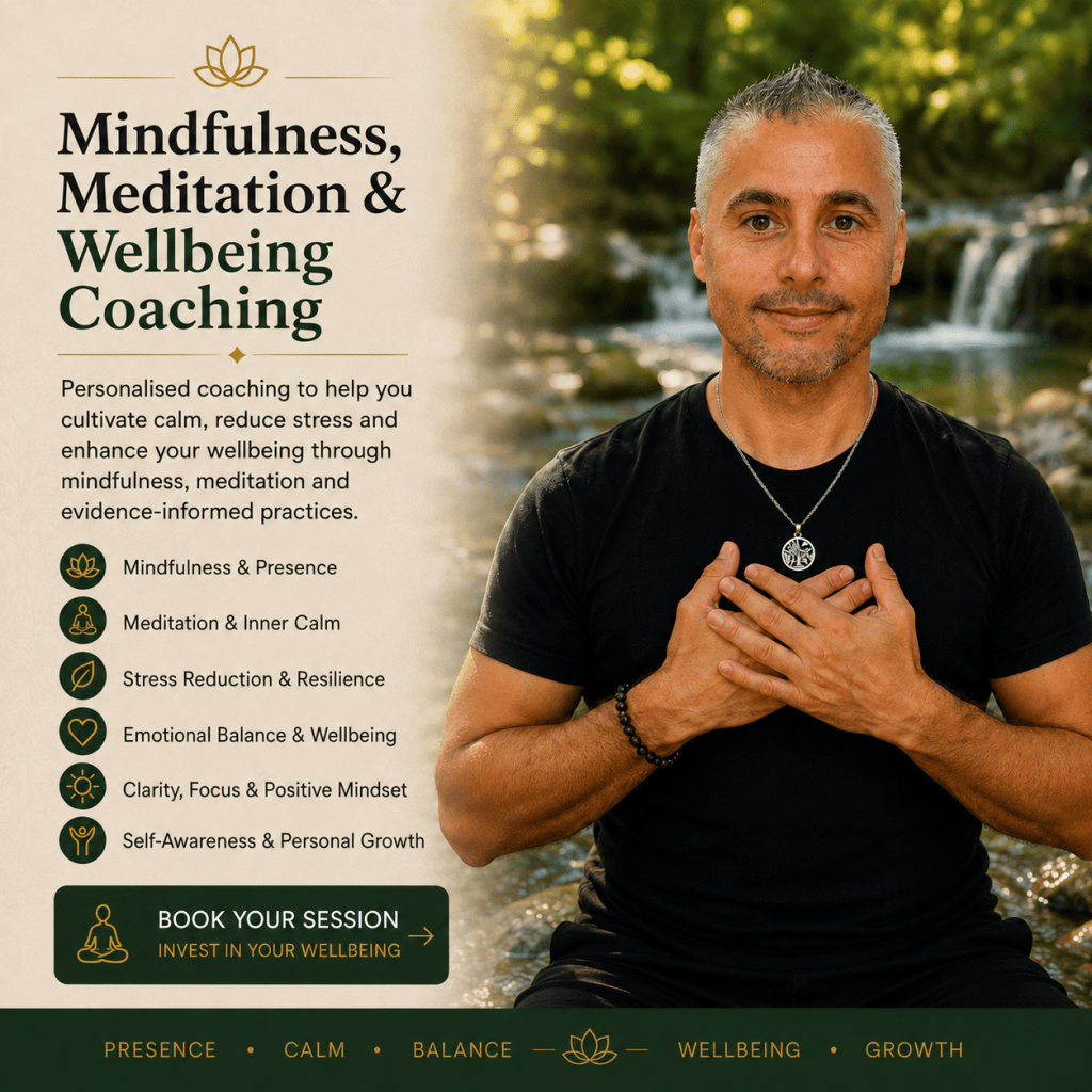 Full Day – Mindfulness, Meditation & Wellbeing Coaching